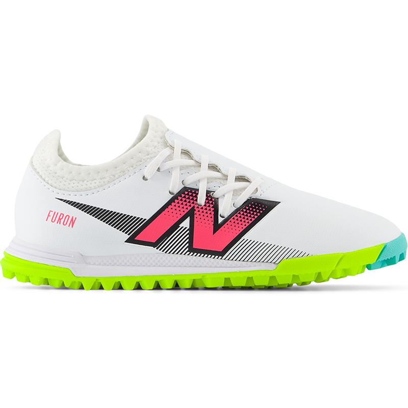 Levně Dětské turfy New Balance FURON DISPATCH JNR TF V7+ SJF3TH75 – bílé