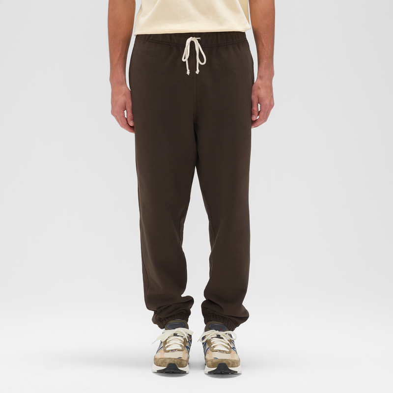 Levně Pánské kalhoty New Balance MADE in USA MP43547RHE – hnědý