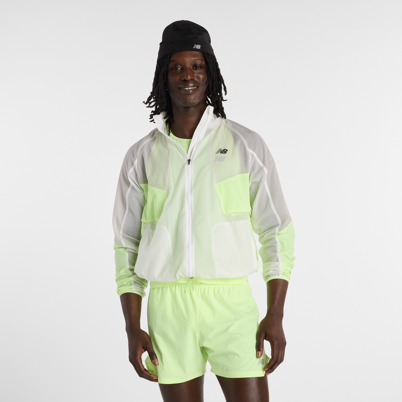 Levně Pánská bunda New Balance MJ61U1I9AFG – bílé