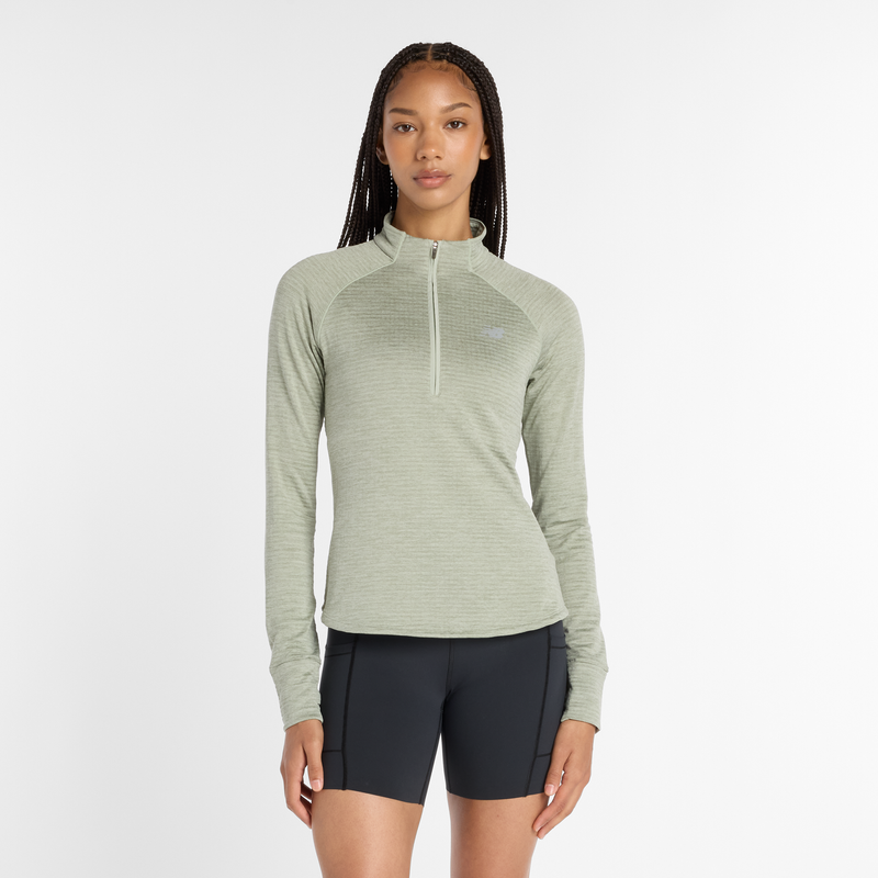 Levně Dámská mikina New Balance WT43200GSH – zelené