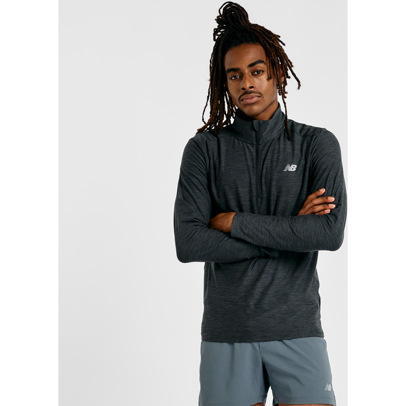 Levně Pánská mikina New Balance MT41915BKH – šedé