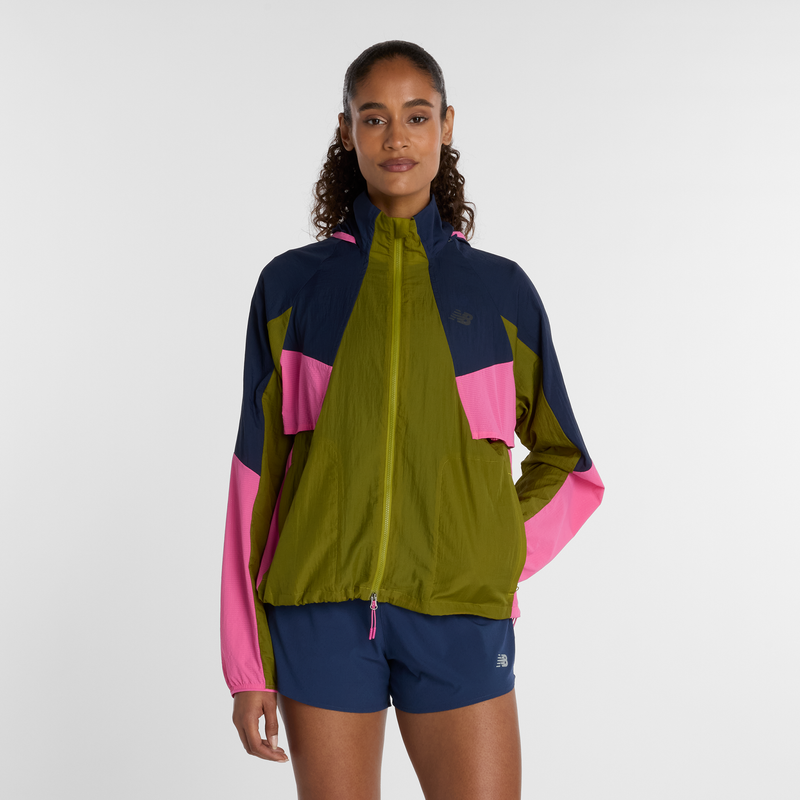 Levně Dámská bunda New Balance WJ61J326AAN – zelené