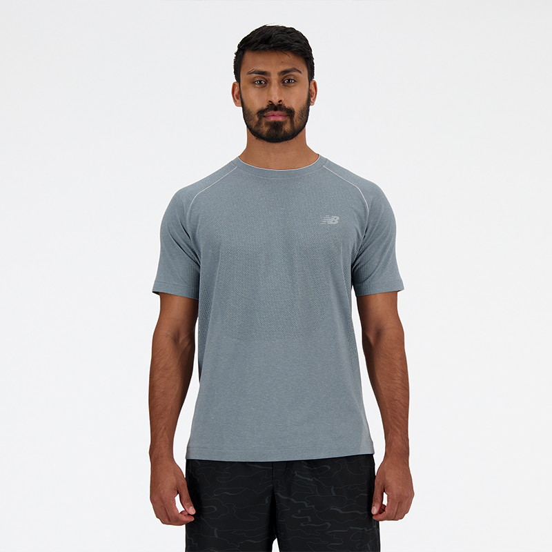 Levně Pánské tričko New Balance MT41080AG – šedé