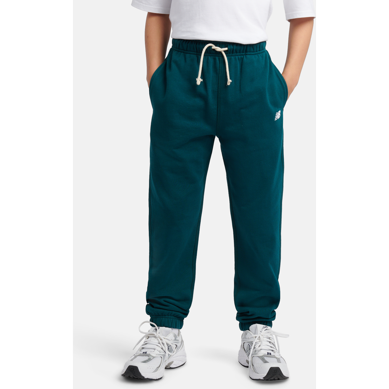 Levně Dětské kalhoty New Balance LAKB0060AAV – zelené