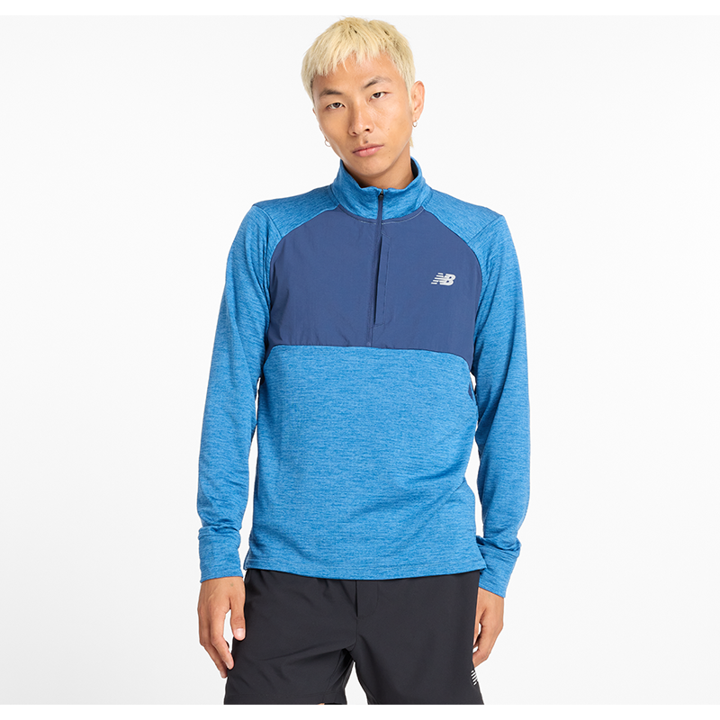Levně Pánská mikina New Balance MT43204HEB – modré