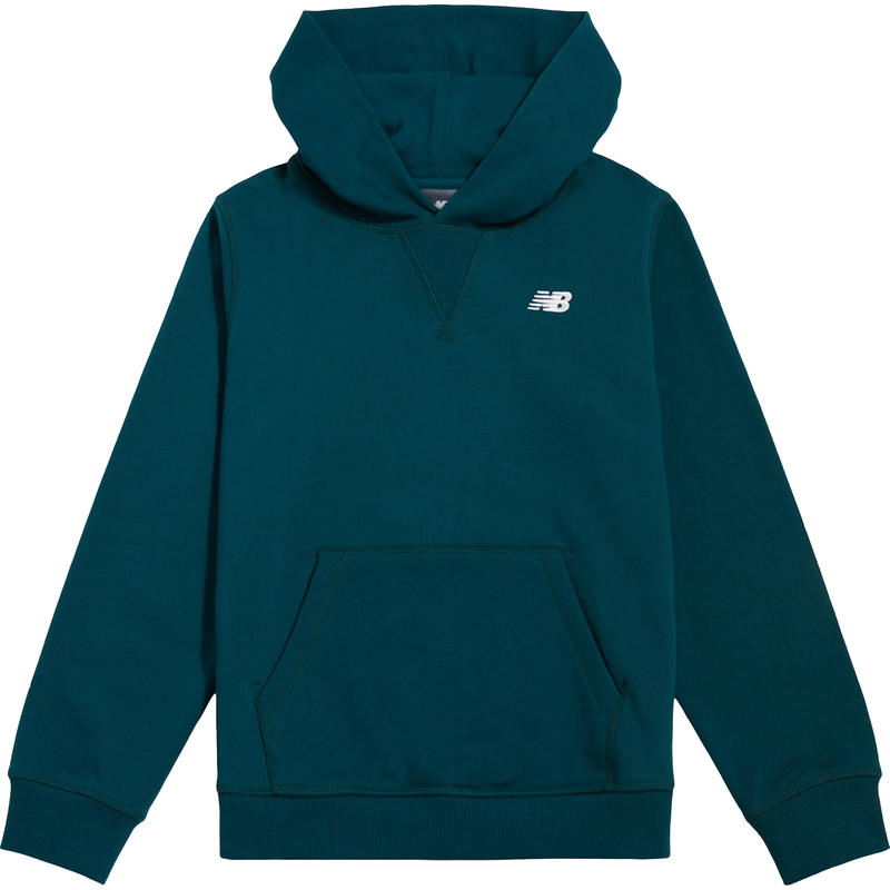 Levně Dětská mikina New Balance LAKB0056AAV – zelené