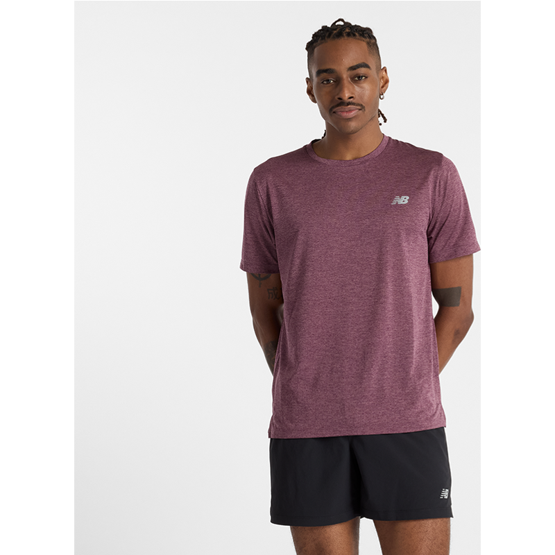 Levně Pánské tričko New Balance MT41253FDP – fialové