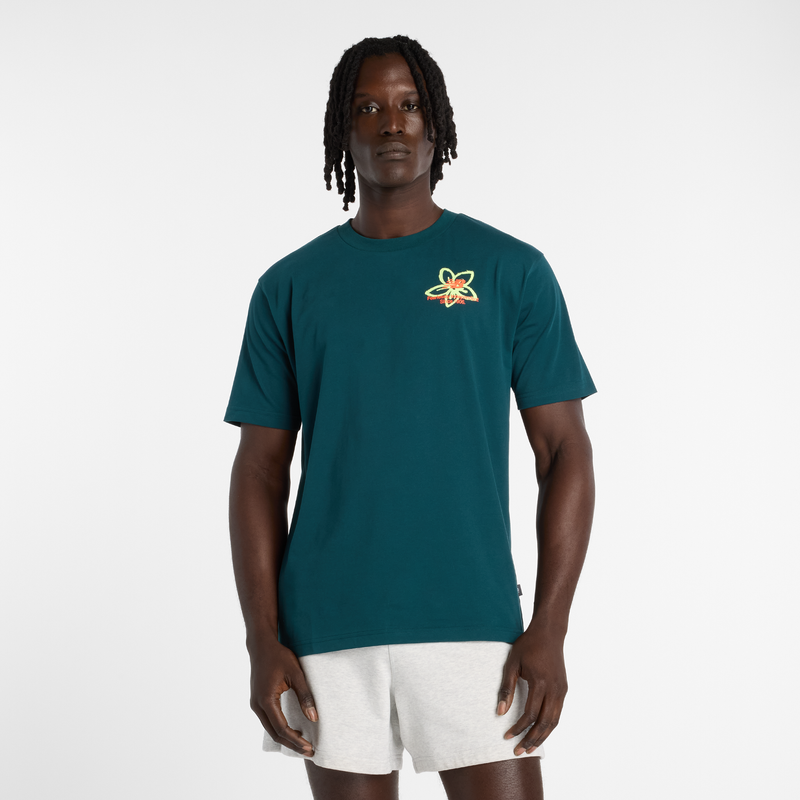 Levně Pánské tričko New Balance MT61T0QMAAV – zelené