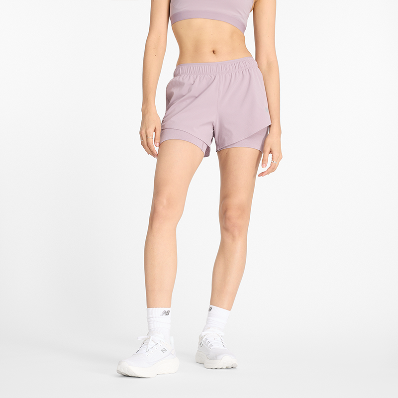 Levně Dámské legíny New Balance WS41287ICW – růžové
