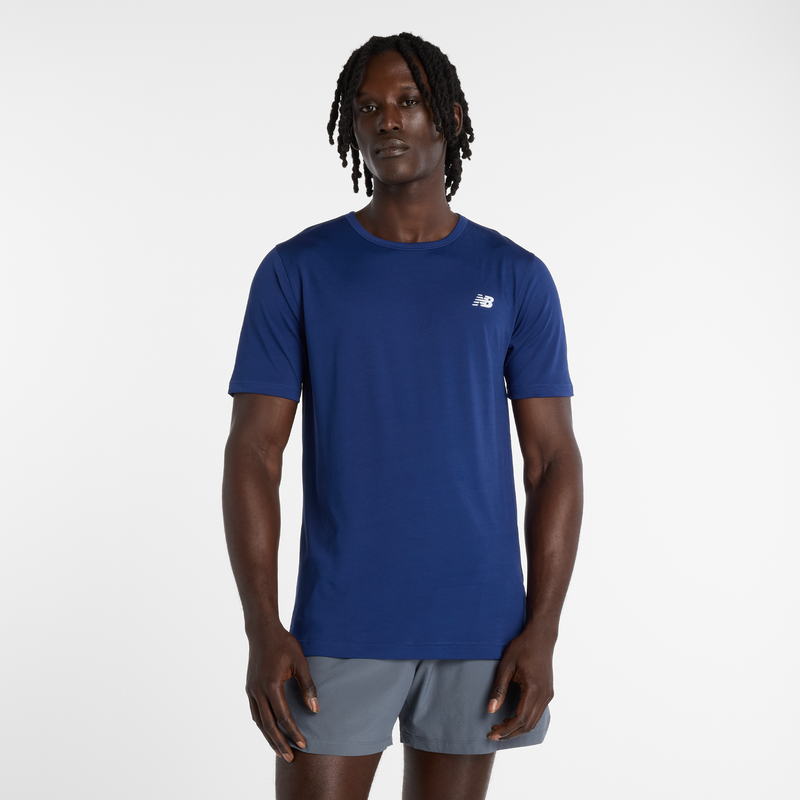 Levně Pánské tričko New Balance MT61O0U4BUY – tmavomodrá