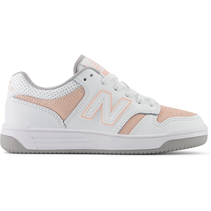 Levně Dětské boty New Balance PSB480VP – bílé