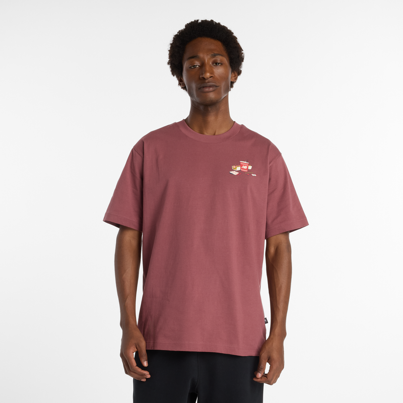 Levně Pánské tričko New Balance MT53931WAD – bordó