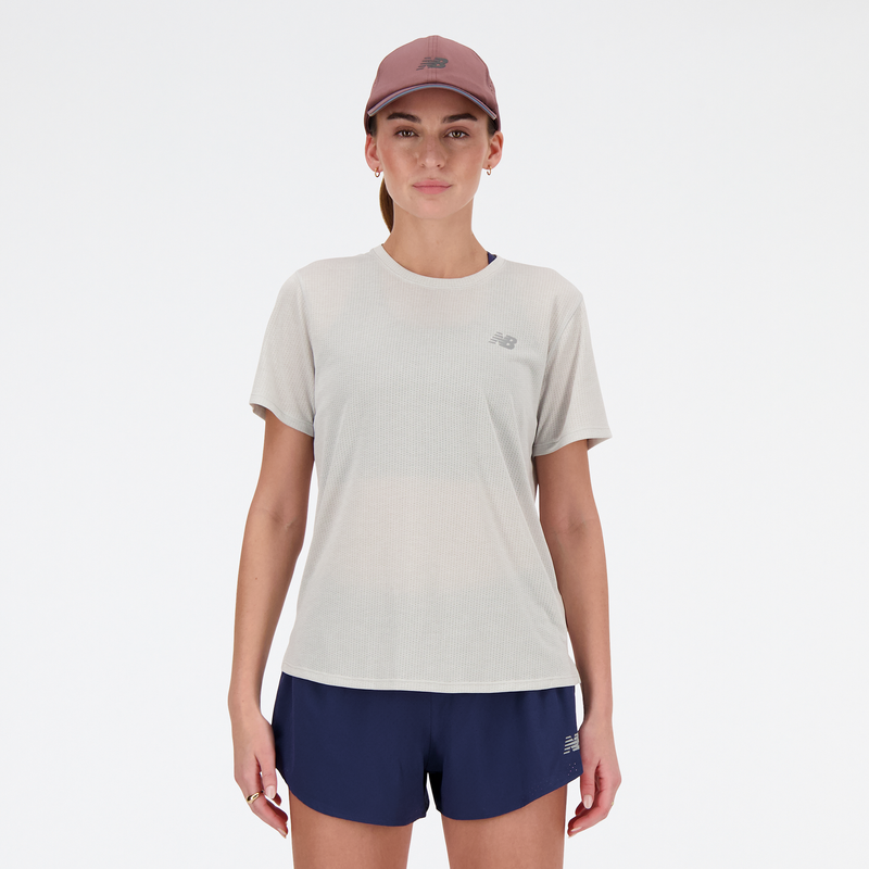 Levně Dámské tričko New Balance WT41253AHH – šedé