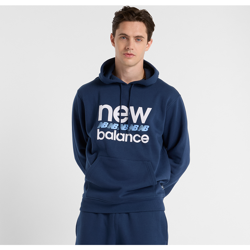 Levně Pánská mikina New Balance MT51941NNY – tmavomodrá