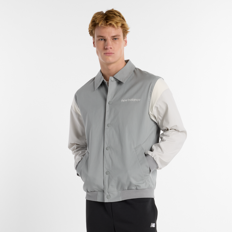 Levně Pánská bunda New Balance MO51507YST – šedé