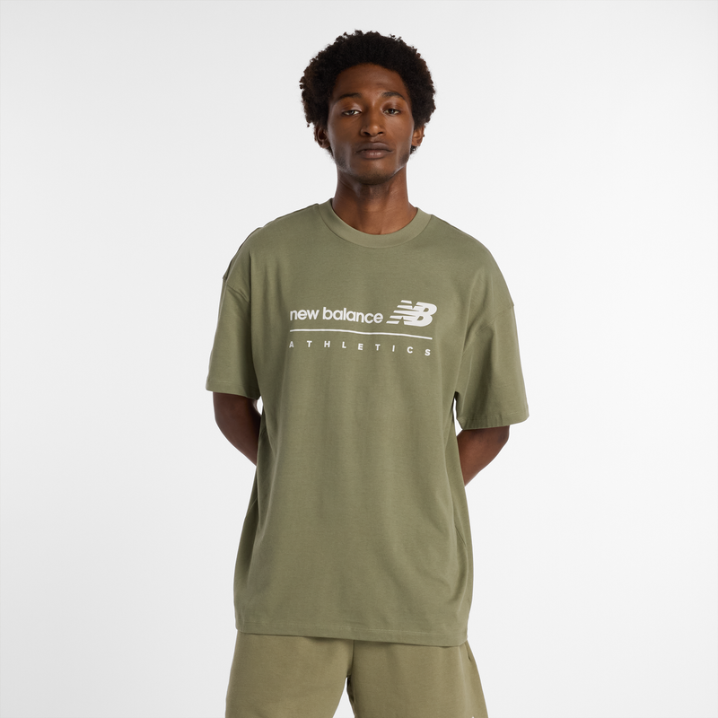Levně Pánské tričko New Balance MT53525DEK – zelené