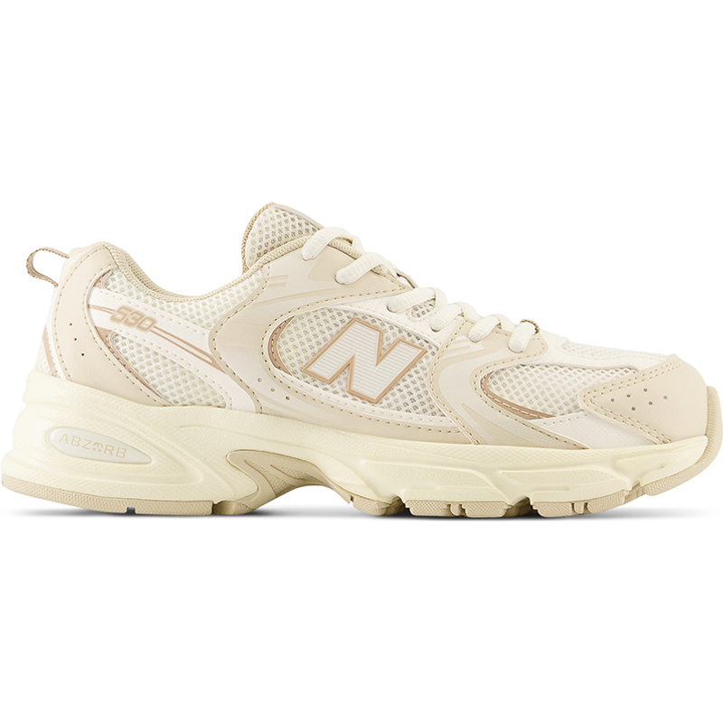 Levně Dětské boty New Balance GR530AA – béžové