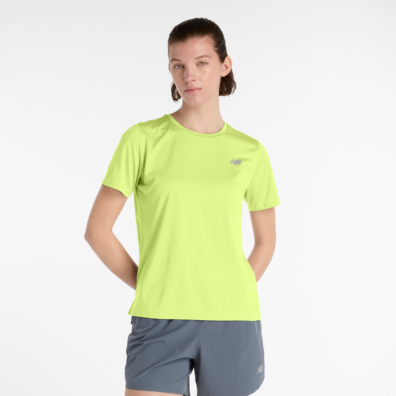 Levně Dámské tričko New Balance WT41222AFG – zelené