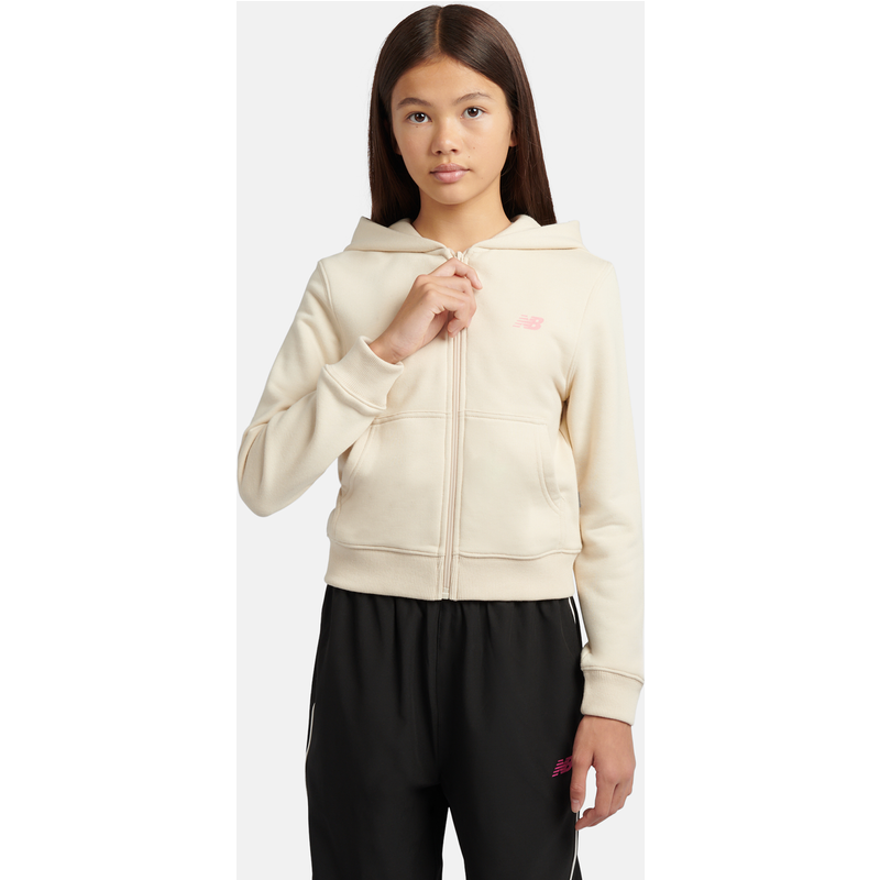 Levně Dětská mikina New Balance YT61P93CLIN – béžové