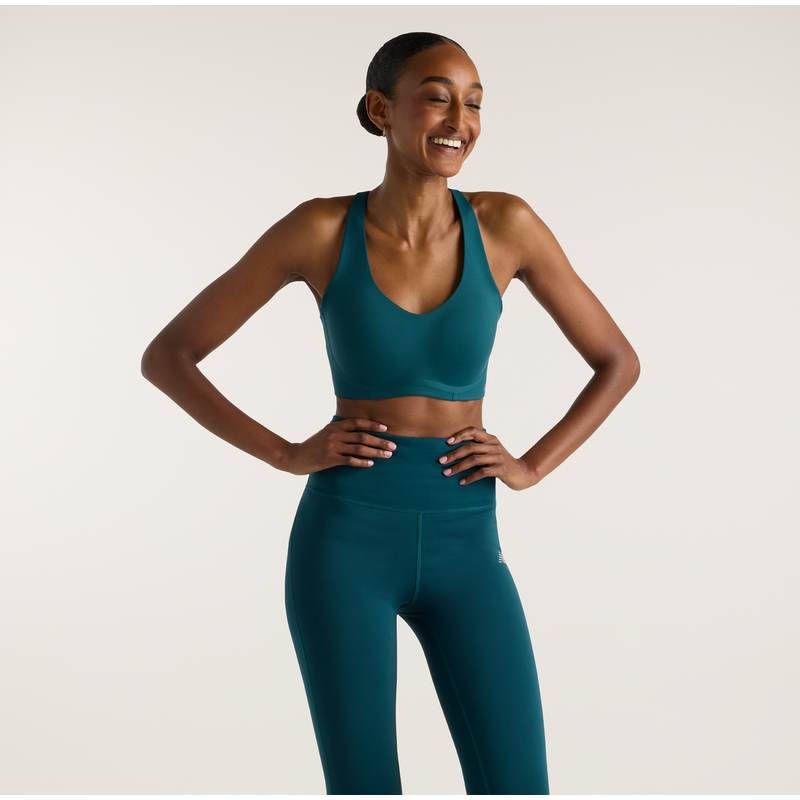 Levně Sportovní podprsenka New Balance WB51052AAV – zelené