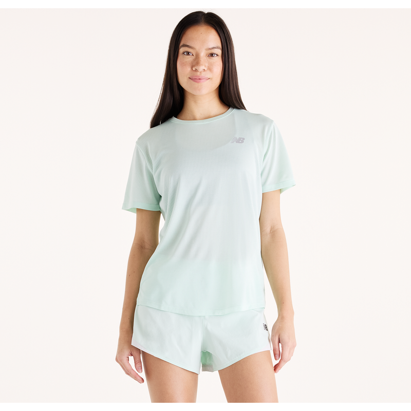 Levně Dámské tričko New Balance WT41253AB8 – mátové