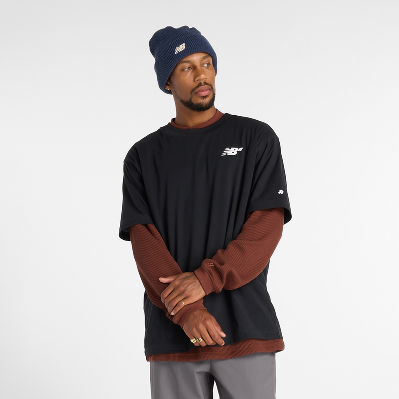 Levně Pánské tričko New Balance Numeric MT53706BK – černé