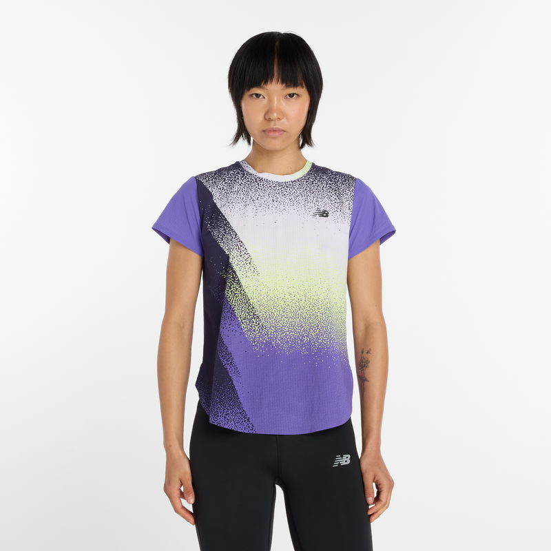 Levně Dámské tričko New Balance WT61Y1YIEPU – fialové