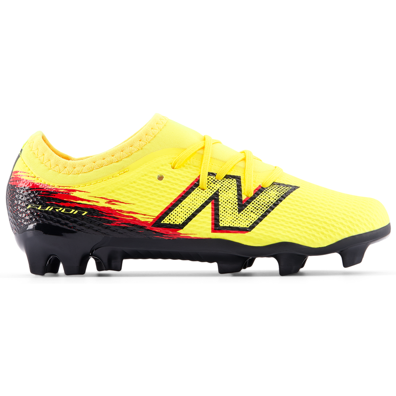 Levně Dětské kopačky New Balance FURON TEAM JNR FG V8 YF3F9FC – žluté