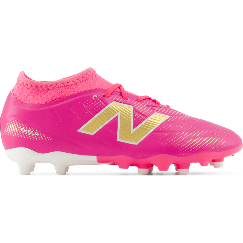 Levně Dětské kopačky New Balance TEKELA TEAM LOW JNR FG V5 YT3FL6OG – růžové