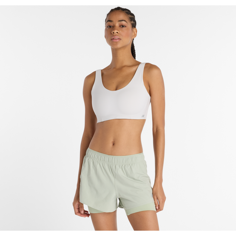 Levně Sportovní podprsenka New Balance WB51052GYM – bílé