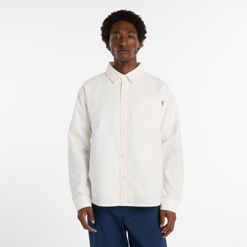 Levně Pánská košile New Balance MT53523RFN – bílé