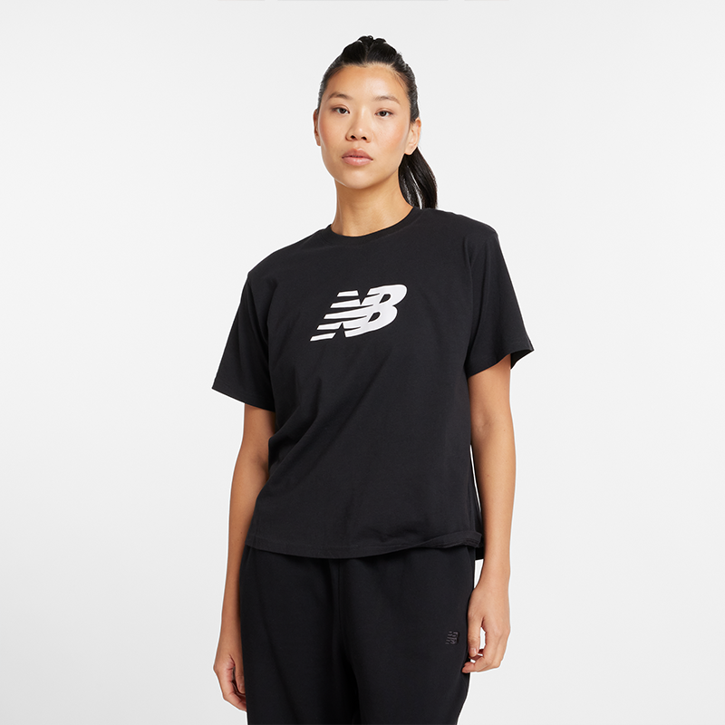 Levně Dámské tričko New Balance WT43583BK – černé