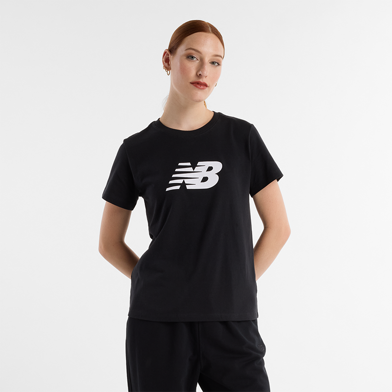 Levně Dámské tričko New Balance WT43582BK – černé
