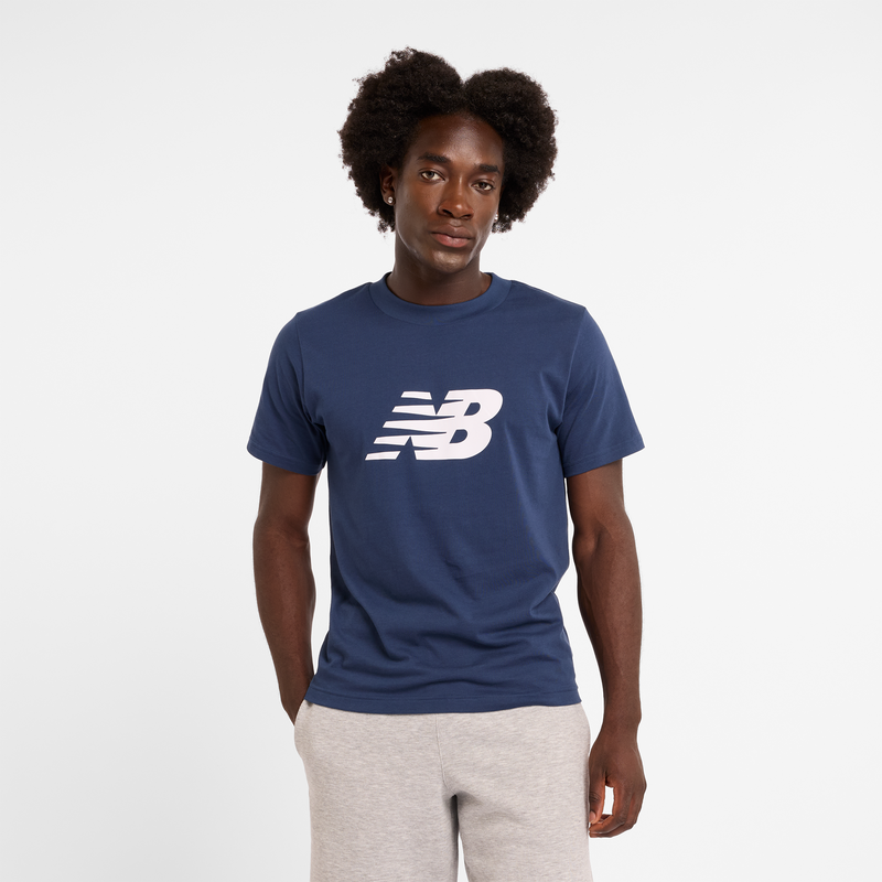 Levně Pánské tričko New Balance MT43906NNY – tmavomodrá