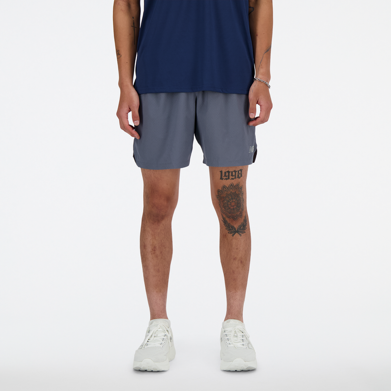 Levně Pánské šortky New Balance MS41283GT – šedé