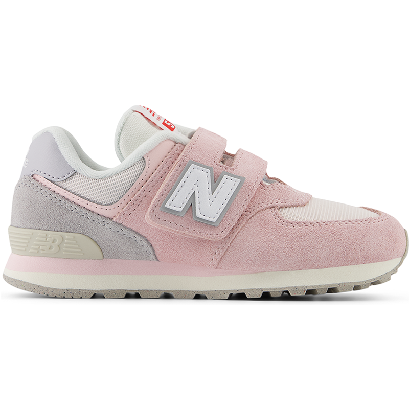 Levně Dětské boty New Balance PV574BKM – růžové