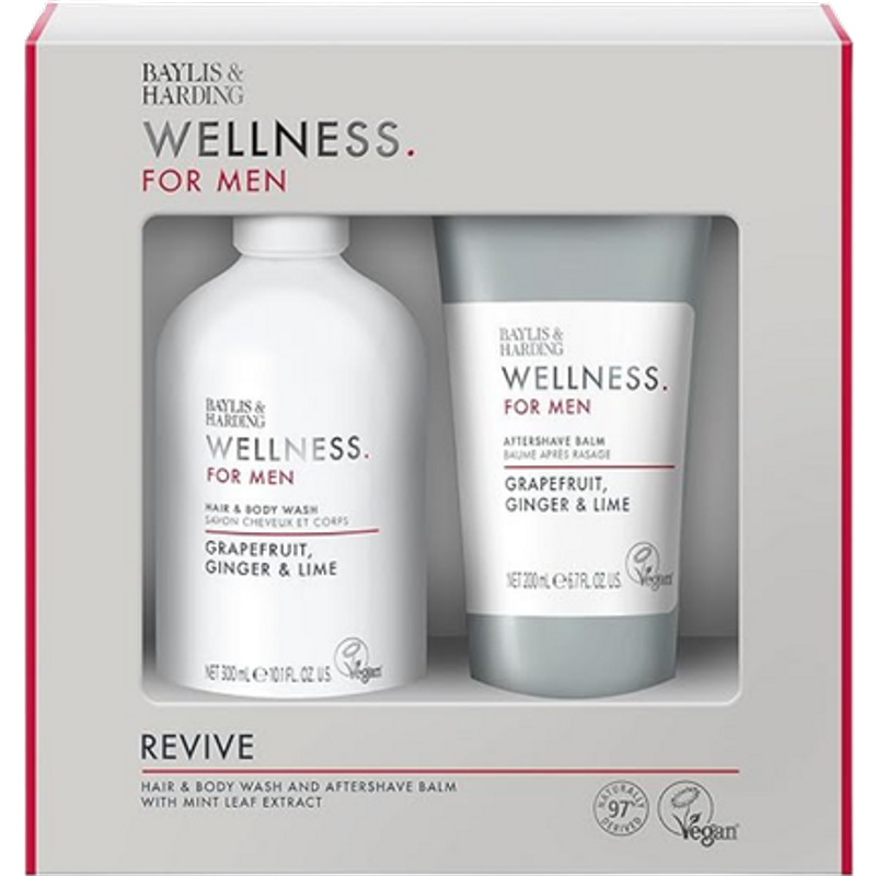 Baylis & Harding Wellness For Men Revived & Ready Presentset – 2 st