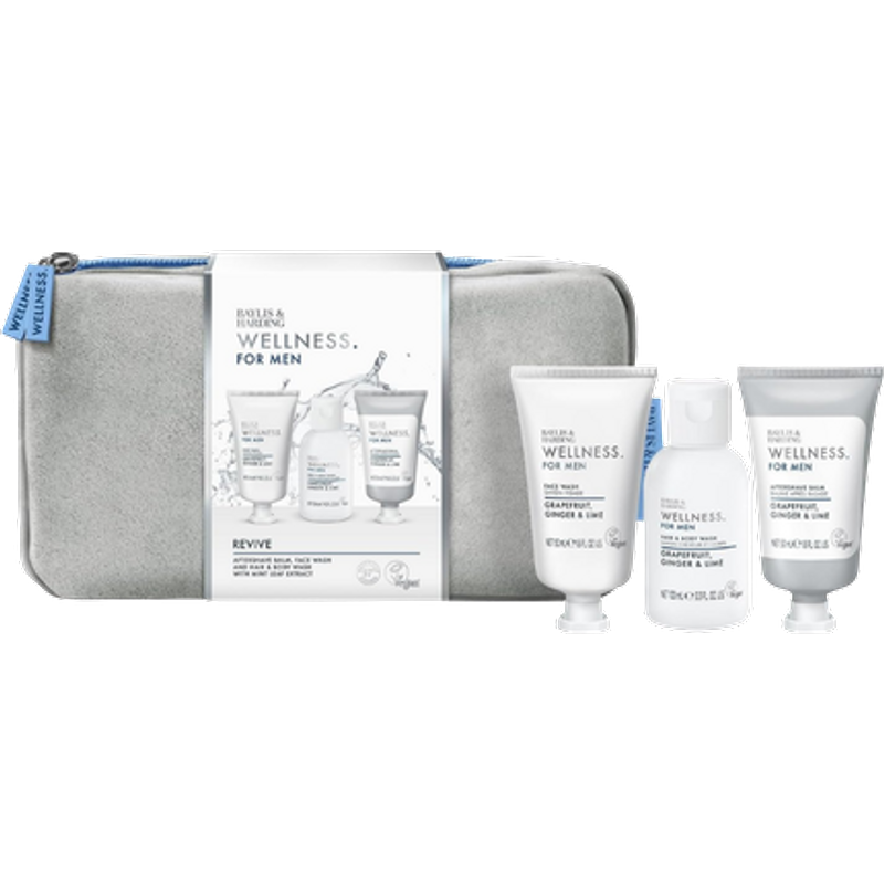Baylis & Harding Wellness For Men Revived & Ready Wash Bag Presentset