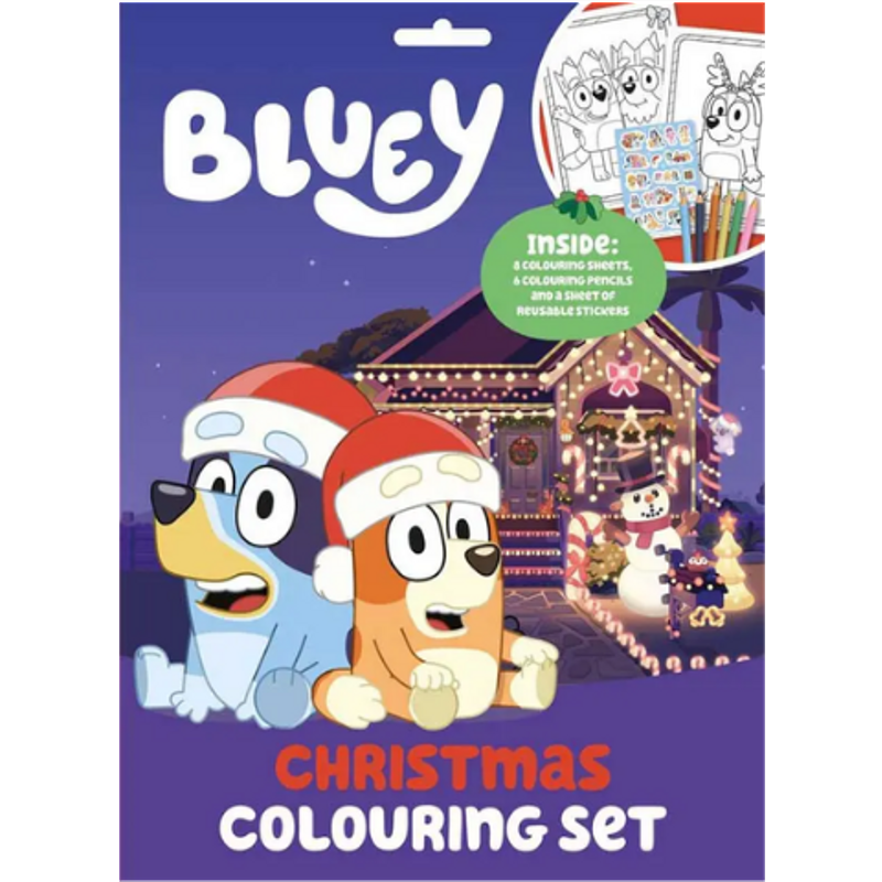 Bluey Julmålar- Och Aktivitetsset - 6 st