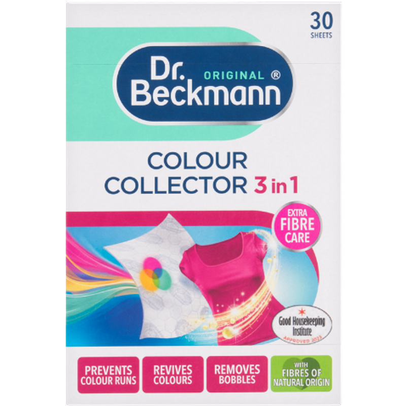 Dr. Beckmann Original Colour Collector 3-i-1 Färguppsamlingsark För Tvätt - 30 st