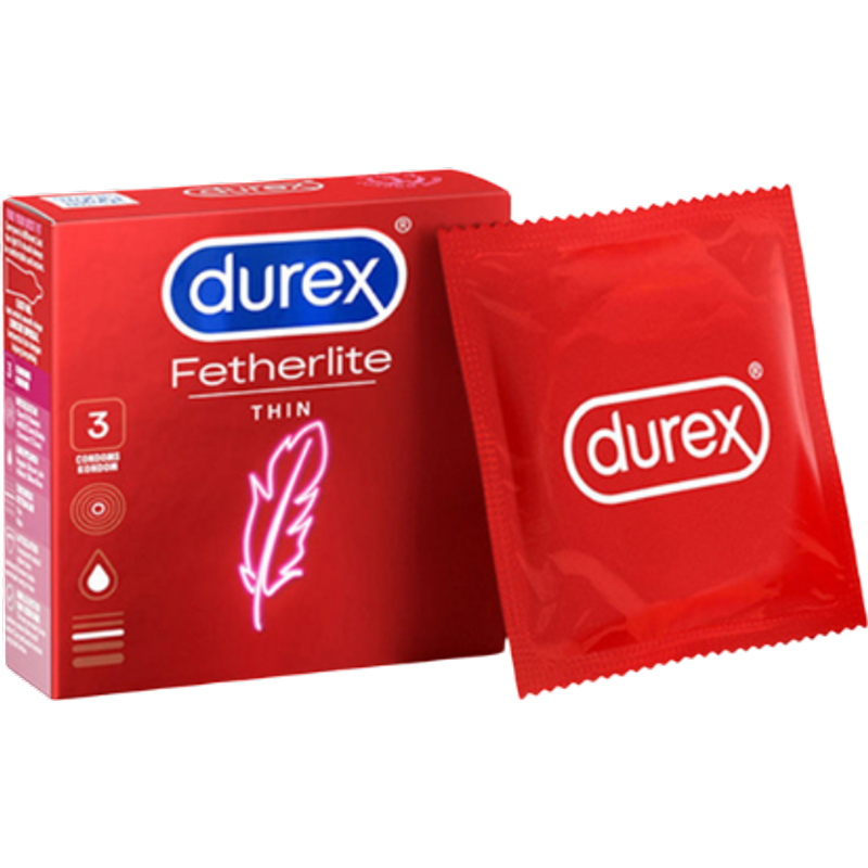 Durex Fetherlite Tunna Kondomer - 3 st