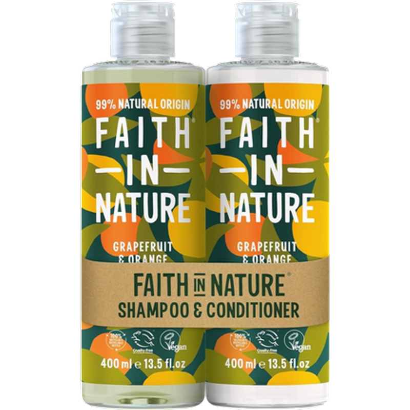 Faith In Nature Grapefruit & Orange Shampoo & Conditioner Set – 400 ml