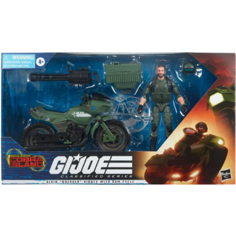 G.I. JOE Figur Classified Series Cobra Island Alvin BREAKER Kibbey RAM Cycle