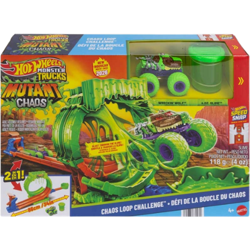 Hot Wheels Monster Trucks Mutant Chaos Loop Challenge Lekset