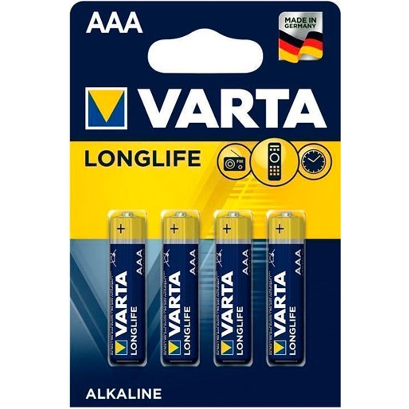 Varta Longlife AAA-batterier - 4 st