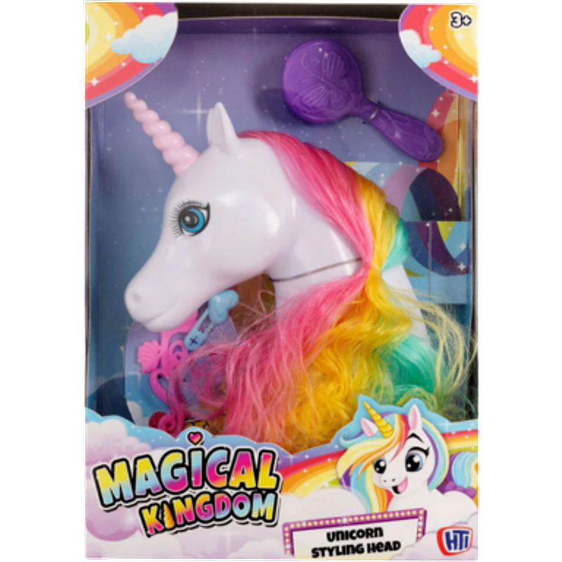 Magical Kingdom Stylinghuvud med enhörning - vit