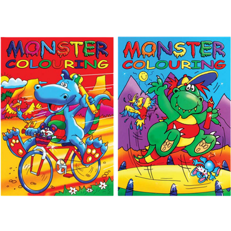Monster Målar- och Aktivitetsbok - Assorterad