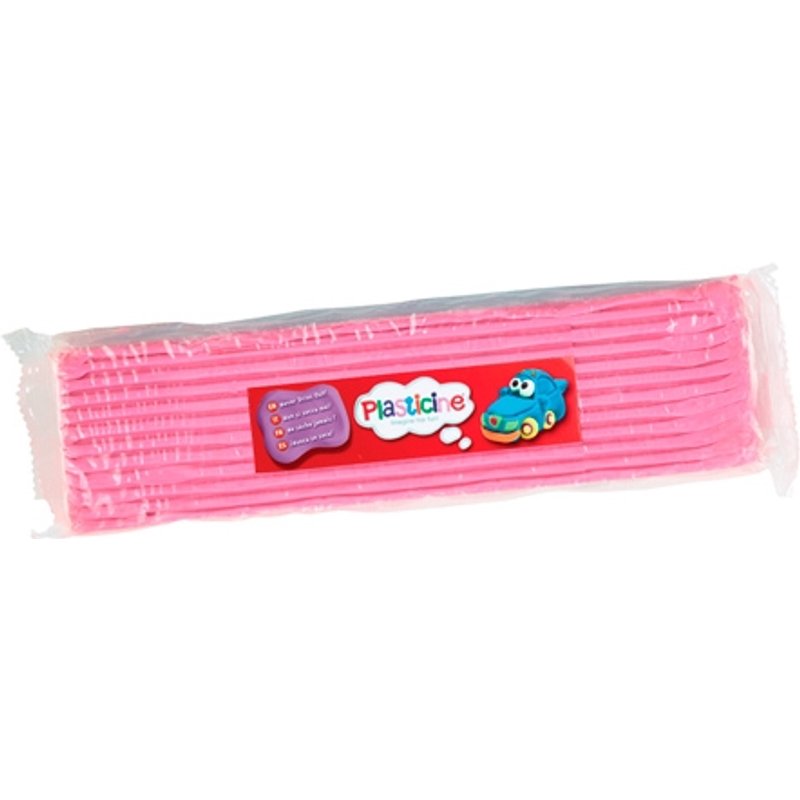 Block av modelleringslera av plasticine - rosa