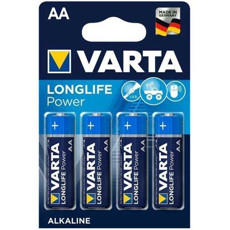 Varta Longlife Power AA-batterier - 4 st