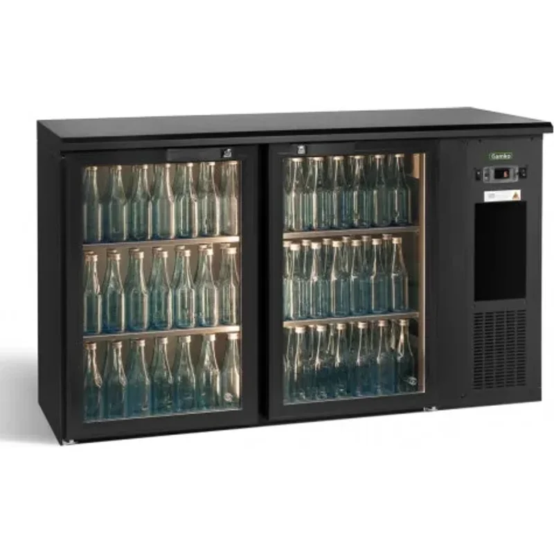 Gamko E3/22GMU84 2 x Glass Door Under Counter Bottle Cooler 364 Litres